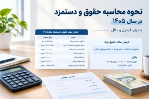 محاسبه حقوق و دستمزد در سال ۱۴۰۵ داریک